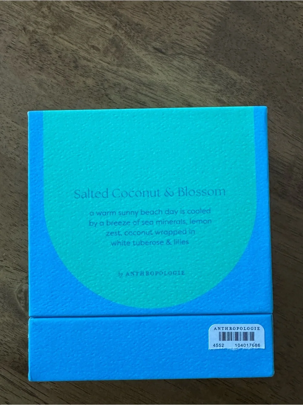 Found Notes Fresh Salted Coconut & Blossom Boxed Glass Candle
